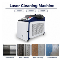 Machine de nettoyage au laser à fibre 1500W 2000W 3000W, nettoyeur laser portatif refroidi par eau pour l'élimination de l'huile et de la graisse, nettoyage de pièces