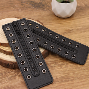 Inserts <span class=keywords><strong>de</strong></span> <span class=keywords><strong>fermeture</strong></span> éclair vintage à 8 trous pour bottes, en similicuir, pour la décoration des chaussures, style élégant sans lacets - Product Image 4