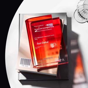 Trofeo de Cristal Acrílico Nuevo 2026 |   Placa de Premio Personalizada para el Personal Destacado con Diseño de Certificado Honorífico - Product Image 2