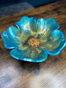 Tazón de Resina Colorido Hecho a Mano, Porta Joyas, Arte en Epoxi, Plato Decorativo para Baratijas, Plato de Servir Moderno, Decoración Única para el Hogar, Regalo - Product Image 2