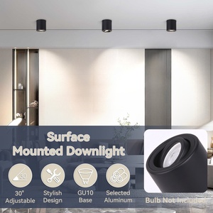 Ampoule de base GU10 remplaçable en surface réglable Downlight plafonnier étanche éclairage extérieur projecteurs à Led - Product Image 5