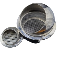 Grille d'aération en acier inoxydable 304 légère au design moderne avec écran en maille pour une utilisation en extérieur et en sous-sol, protection murale