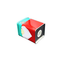 Boîte en métal carrée avec fenêtre, nouveau design, boîte en métal pour bougies en cire