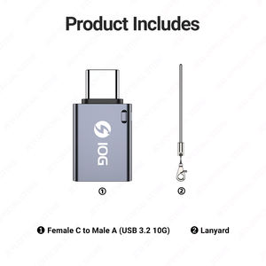 OEM USB <span class=keywords><strong>3.2</strong></span> para Tipo C Adaptador OTG 40Gbps 36W Carga Rápida Thunderbolt <span class=keywords><strong>3</strong></span> Compatível em Estoque para Pedidos em Massa - Product Image 4