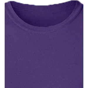 T-shirt à manches courtes col rond pour femme, style streetwear, respirant, écologique, en coton biologique gris, uni, en molleton - Product Image 2