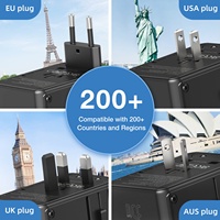 Wontravel 5V 6A 30W convertisseur de prise multiple adaptateur de voyage Inde vers États-Unis Australie adaptateur de voyage