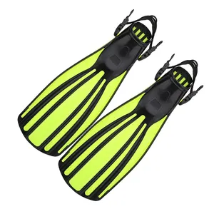 Factory supply PP TPR rubber scuba diving long fins filpper open heel diving fins