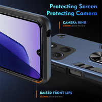Funda Protectora Resistente Premium para Motorola G17, Diseño Antideslizante y Antigolpes, 360 °   Anillo Magnético Giratorio para Dedo