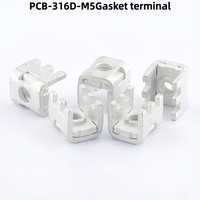 Borne renforcée de joint PCB-316D-M5, support fixe de carte de circuit imprimé, broche de soudure en métal d'onduleur, borne à courant élevé
