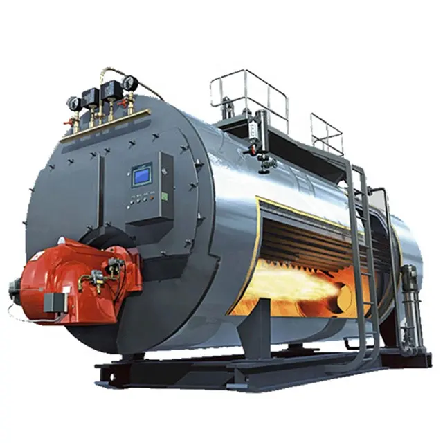 Gas Oil Fired Hot Water Boiler Industrial Horizontal Type 2ton 3ton High Efficiency Automatic Operation for Laundry Food