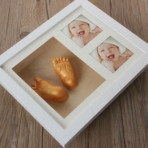 Baby <strong>Hand</strong> and Footprint <strong>Kit</strong> Baby <strong>Casting</strong> <strong>Kit</strong> with Deep Display Frame - Product Image 4