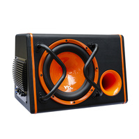 Subwoofer de voiture 12 pouces personnalisé en usine, enceinte active en bois, bobine simple, 12V DC, 4 ohms, 300W RMS, haut-parleur de voiture