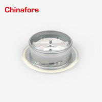 Valve d'air circulaire en métal pour plafond, livraison gratuite, avec revêtement en poudre, sortie en acier