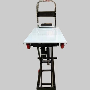 Lift Platform Hand <strong>Carts</strong> Trolleys Electric Hydraulic 4-Wheel Lift Table Trolley/ Hydraulic <strong>Scissor</strong> Lift Tables - Product Image 1
