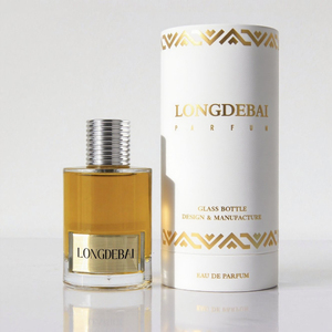 Botella de Perfume Redonda de Lujo al por Mayor, Botella de Vidrio Transparente Vacía con Cierre a Presión, Cilindro Transparente de 30 ml, 50 ml, 100 ml, 200 ml, 250 ml, Botella de Perfume con Tapa Dorada - Product Image 2
