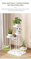 Support de fleurs métallique à 5 pots pour intérieur, revêtement poudré, écologique et stable, modèle 2025, haute qualité, vente chaude