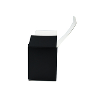 Boîtes en carton recyclables avec estampage à chaud or, pelliculage mat, surface noire, pour emballage de luxe de parfums, bougies, cosmétiques et cadeaux