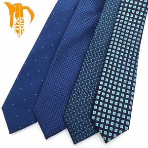 Распродажа, мужской галстук в темно-синюю полоску, классический деловой галстук из полиэстера - Product Image 1