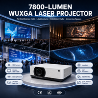 Projecteur laser WUXGA 7800 lumens à courte focale 0,68-0,82 pour exposition numérique et projection en musée