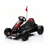 Nouveau Kart à Pédales Driftable à Quatre Roues pour Enfants, Voiture Jouet d'Exercice d'Extérieur à Double Propulsion avec Siège Réglable et Télécommande
