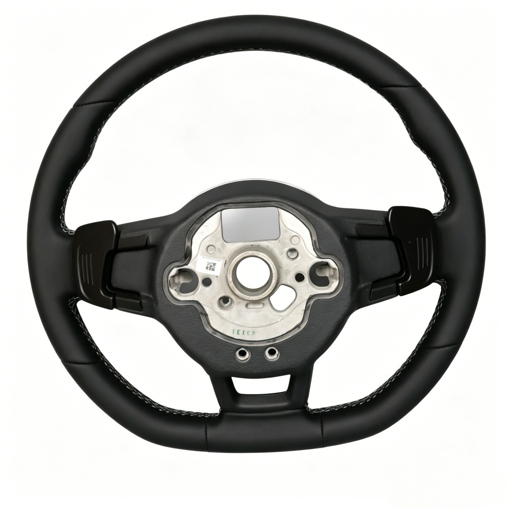 Custom Leather Complete Car Steering Wheel (Volkswagen Fitment), photo 6