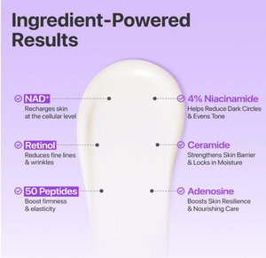 Crème pour les yeux Volumetox NAD+ Rétinol n°9, crème anti-âge coréenne pour les yeux, pour un effet liftant, atténuer les ridules, les cernes - Product Image 3