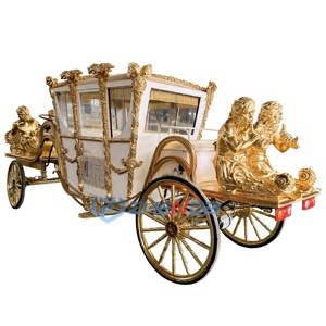 Carruajes de Caballos de Alta Calidad Decorados de Lujo para Bodas Navideñas, Carruajes Eléctricos de Caballos en Venta - Product Image 6