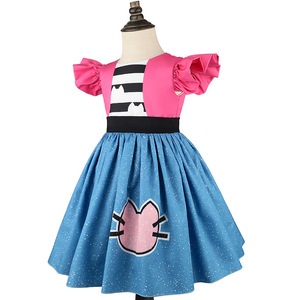 Niños pequeños lindo gato manga voladora <span class=keywords><strong>Gabby</strong></span> disfraz vestido para niñas fiesta <span class=keywords><strong>de</strong></span> cumpleaños Halloween Navidad carnaval <span class=keywords><strong>casa</strong></span> <span class=keywords><strong>de</strong></span> <span class=keywords><strong>muñecas</strong></span> vestir - Product Image 3