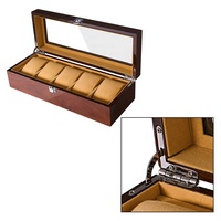 Boîte à montres en bois faite à la main, 3, 5, 6, 8, 12, 18 emplacements, avec grille et tiroir, personnalisable avec logo, pour magasin et maison – Vente directe usine