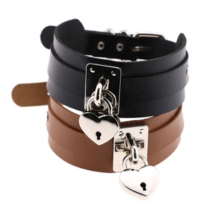 Collana Choker Punk con Lucchetto a Cuore e Chiavi in <span class=keywords><strong>Argento</strong></span> per Uomo e <span class=keywords><strong>Donna</strong></span>, Stile Esagerato per Discoteca - Product Image 5