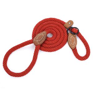 Hoge Kwaliteit Hond Touw Leash Gevlochten Lederen <span class=keywords><strong>Nylon</strong></span> <span class=keywords><strong>Slip</strong></span> Touw Halsband Voor Kleine Medium Grote Huisdier Halsbanden - Product Image 3
