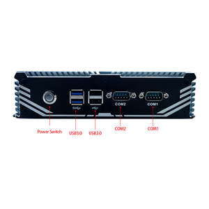 Mini không quạt công nghiệp tường lửa 12V mềm Router nhúng với DDR4 RAM HDD N100 CPU máy tính mini - Product Image 5