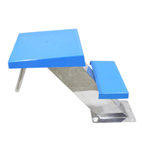 Nouvelle plateforme de départ portable en plastique et acier inoxydable à deux niveaux pour piscine, renforcée pour la plongée
