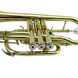 <span class=keywords><strong>Cornet</strong></span> B bémol professionnel Tide Music en laque dorée avec système Tigger - Product Image 4