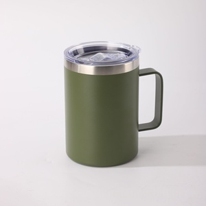 Nuova Tazza da Viaggio 16OZ per Commercio Estero, con Manico per Sublimazione, in Acciaio Inossidabile Isolato, Lavabile in Lavastoviglie, Adatta al Microonde, con Coperchio Trasparente, per Caffè - Product Image 6