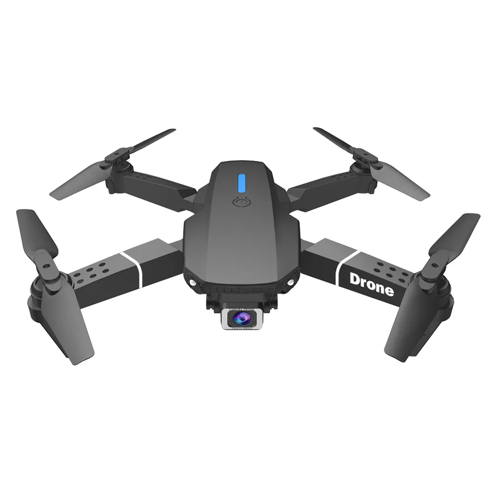Drone E88 GPS portabel 2024, drone bingkai lipat pengontrol profesional jarak jauh VTOL pesawat 4K HD kamera e88 pro