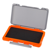 Boîtes de pêche à la mouche Wildtrek 17,2*9,8*2 cm en gros, en matériau PP, étui organisateur pour hameçons, leurres pour la pêche en ruisseau, lac et rivière