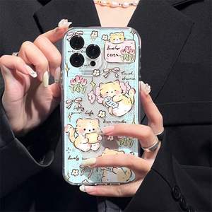 <span class=keywords><strong>Tulipe</strong></span> Fleur <span class=keywords><strong>Manger</strong></span> Chat Impression Antichoc Espace TPU Housse de Téléphone Portable pour Iphone 8 X Xr Xs 11 12 13 14 15 16 17 Pro Max - Product Image 5