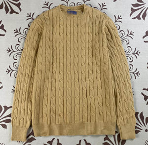 Pull en laine à col roulé décontracté à logo personnalisé 2025, coupe ajustée, style vintage classique <span class=keywords><strong>Ralph</strong></span>, style argenté, imprimé animal, fermeture éclair - Product Image 6