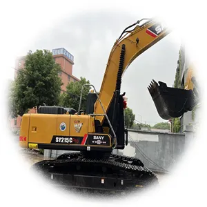 Original China brand second hand Sany excavator sy215 215c excavators used machinery in Shanghai cheap for sale