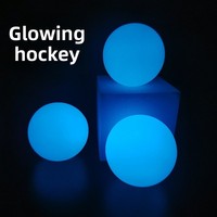 Ballon de hockey lumineux professionnel YoungJoy 65MM pour entraînement de hockey sur roulettes en intérieur/extérieur