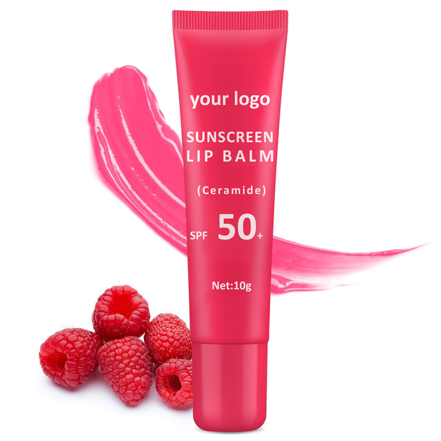 Customizable Vegan Ceramide SPF 50 Lip Sunscreen Deep Moisturizing Cream Strengthening Repairing Sensitive Fragile Dry Lip