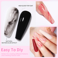 BORN PRETTY Gel de colle multifonction 6-en-1 pour ongles, vernis à ongles, logo personnalisé, transparent, base et top coat, gel d'extension pour ongles