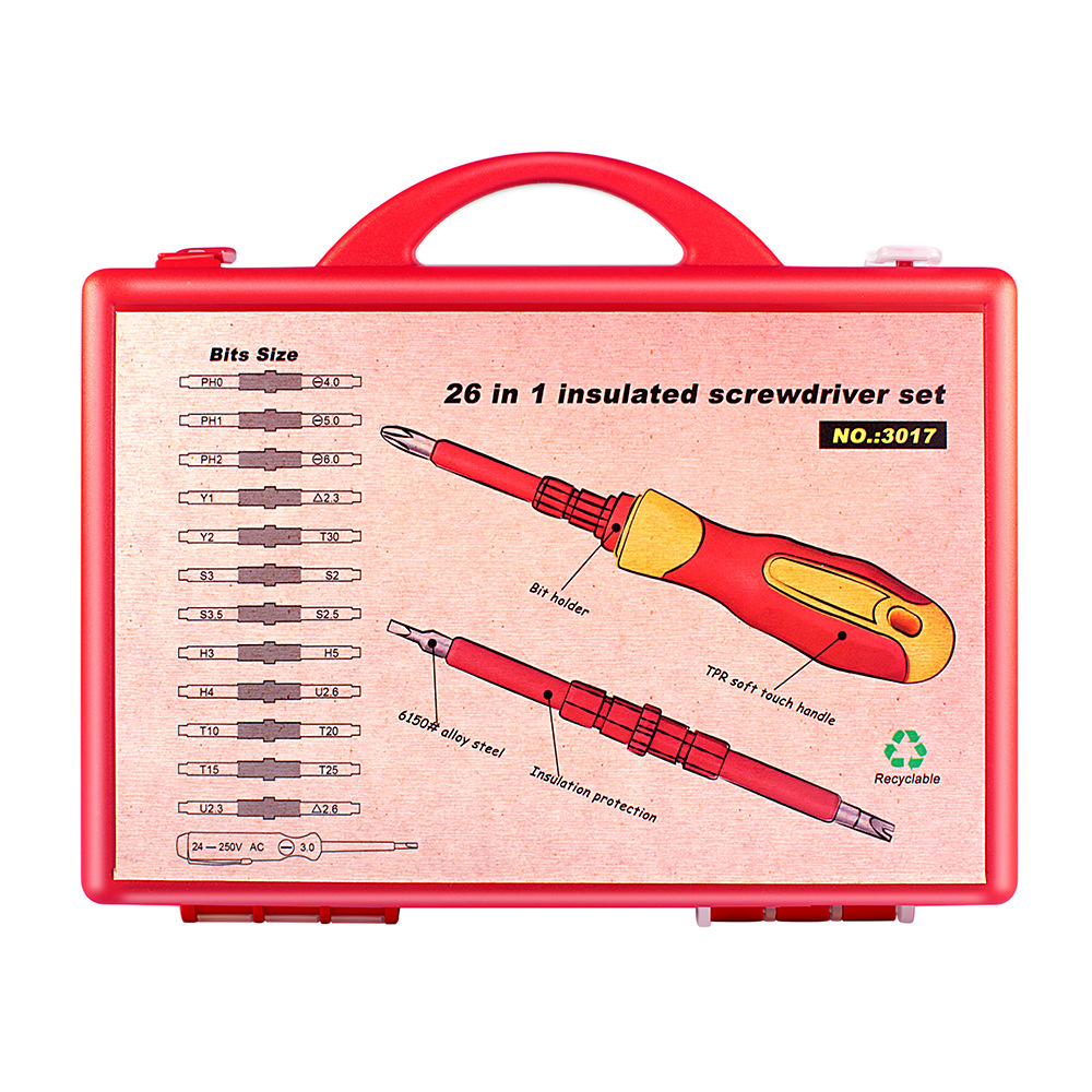 HENGLAI 26 in 1 VDE High Quality Tool Repair Double Insulated
