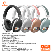 Casque de jeu Jeqang-960 True Wireless Stereo V5.3 supra-auriculaire avec puce JL dynamique, réduction de bruit active (ANC), éclairage RGB, compatible TF, pour téléphone portable, DJ et sport