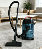 Penyedot Debu Elektrik Rumah Tangga 2026 Baru 1600W 25L Tipe Drum dengan Filter HEPA, Senyap, untuk Karpet, Tangki Tiup/Kering, Kantong Penyedot Debu untuk Penggunaan Hotel