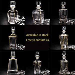 เหยือกเหล้า JINGYUE รุ่นคลาสสิก ขนาด 500 มล. 17 ออนซ์ ทำจากแก้วใสไร้สารตะกั่ว ดีไซน์คริสตัล สำหรับเหล้าบูร์บอง สก็อตช์ และวิสกี้ เป่าด้วยมือ - Product Image 5