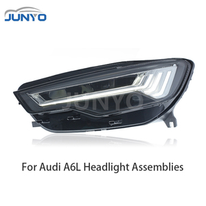 Junyo Modified Headlight for A6L C7 With New Five-Bar <b>Led</b> Daytime <b>Running</b> <b>Lights</b> and Headlights High Lumen Output Delivers 10000 - Product Image 4