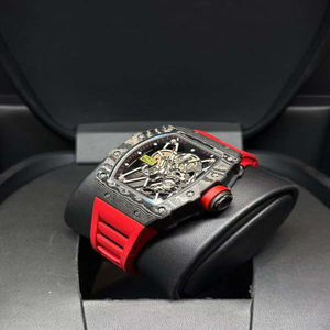 Reloj Deportivo de Lujo, Estilo Hip Hop, Caja de Fibra de Carbono, Movimiento Mecánico ETA, Cronógrafo, Tourbillon, Esfera de Cristal de Zafiro, 5 BAR - Product Image 2