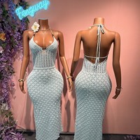 Robe de plage sexy en maille unie à col en V et découpes, style bikini, chemisier ou jupe pour femme